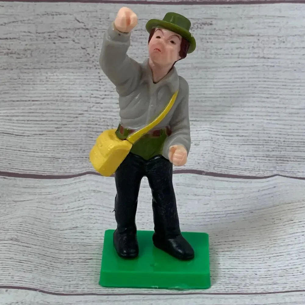 Vintage 1978 Wilton Fishy Situation Fisherman Cake Topper Figurine 5.25”H